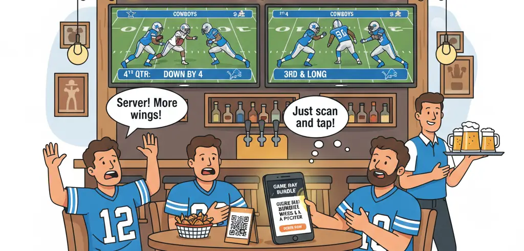 The Silent MVP of Your Sports Bar: Your QR Code Menu on Game Day
